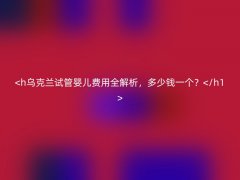 乌克兰试管婴儿费用全解析，多少钱一个？
