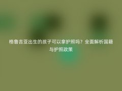 格鲁吉亚出生的孩子可以拿护照吗？全面解析国籍与护照政策