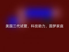 美国三代试管，科技助力，圆梦家庭