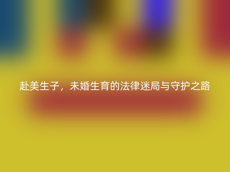 赴美生子，未婚生育的法律迷局与守护之路
