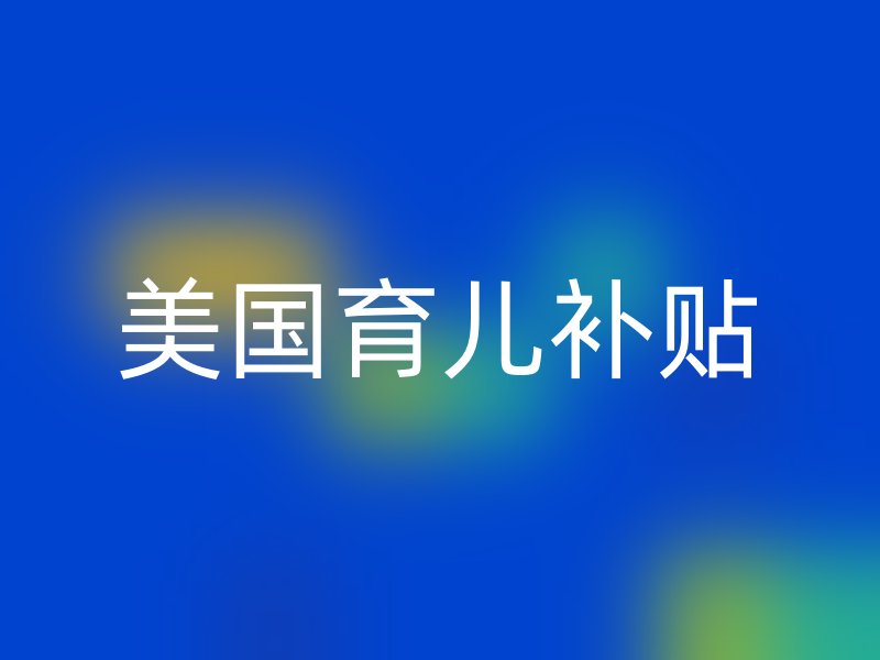 美国育儿补贴